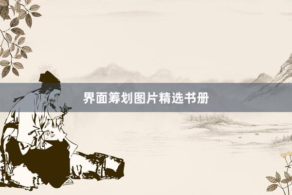 界面筹划图片精选书册
